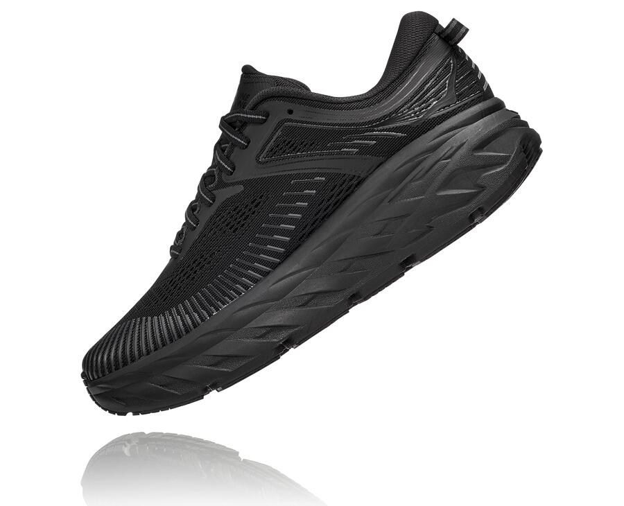 Hoka One One Koşu Ayakkabısı Kadın Siyah - Bondi 7 - GF1543702